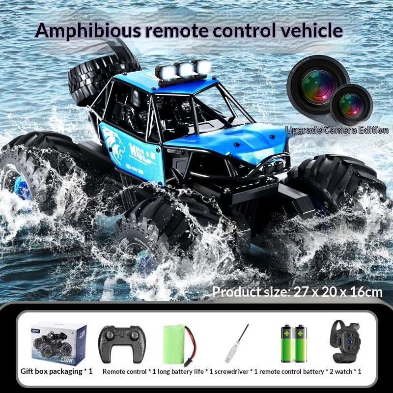 Amphibious Remote Control Car Alloy 4wd Off Road Climbing Vehicle With 8k Camera Water Land All Terrain Rc Truck For Adults 2026