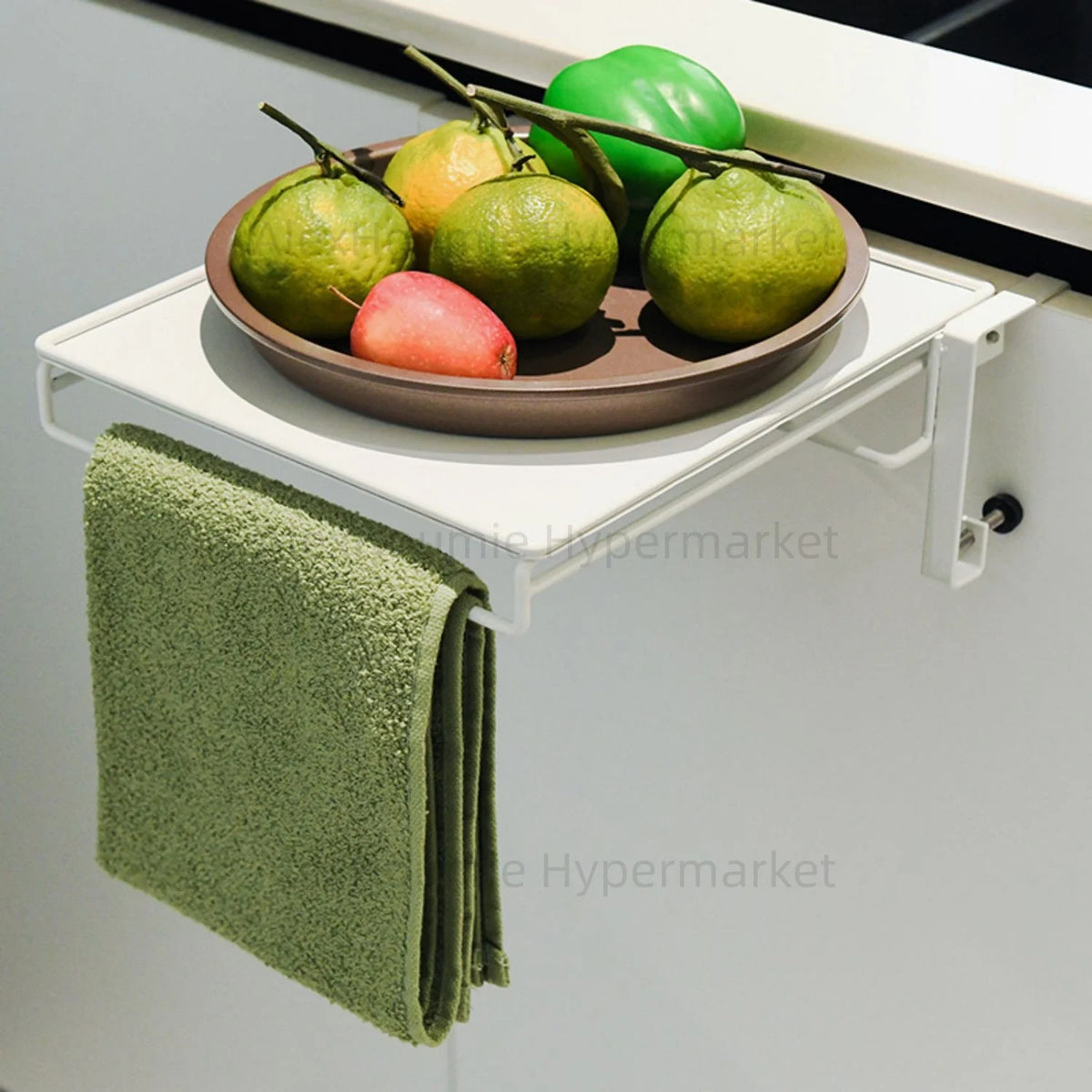 Viral Space-Saving Hack! Stainless Steel Foldable Magic Shelf - Cabinet Door Organizer, Countertop Expander & Multi-Functional
