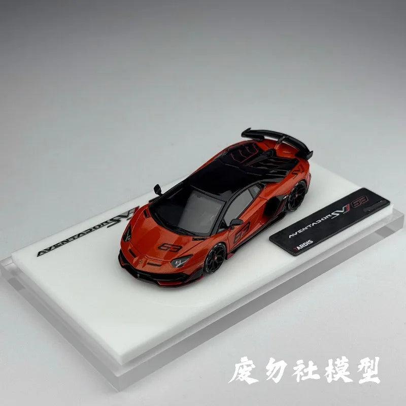TARDIS 1:64 Scale Lamborghini Aventador SVJ Resin Car Model