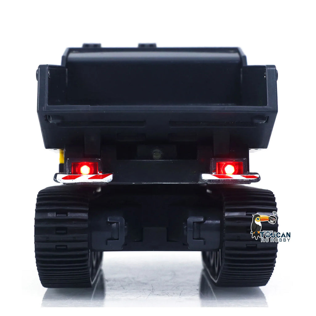 T14R  1/50 RTR Electric RC Crawler Dump Truck Tracked Tipper Finished Construction Vehicle Model Toys with Lights Sounds Hobby