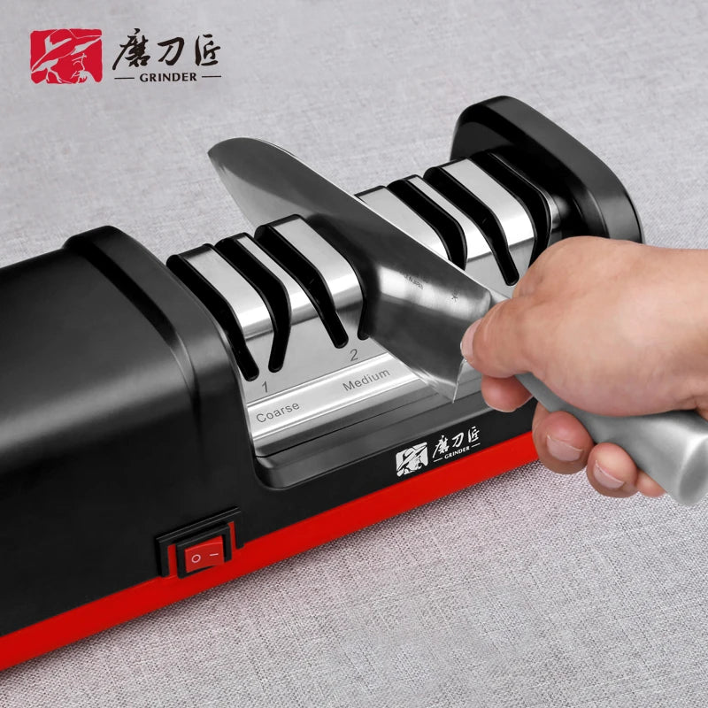 TAIDEA Professional Electric Knife Sharpener EU PLUG Grit 360/600# and Polishing Sharpening Stone GrindStone Power 18W