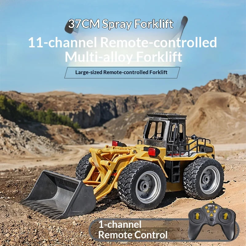 Hercules Remote Control Toy Oversized Alloy Bulldozer Electric Engineering Loader Outdoor Play For Adult Hobby Enthusiasts