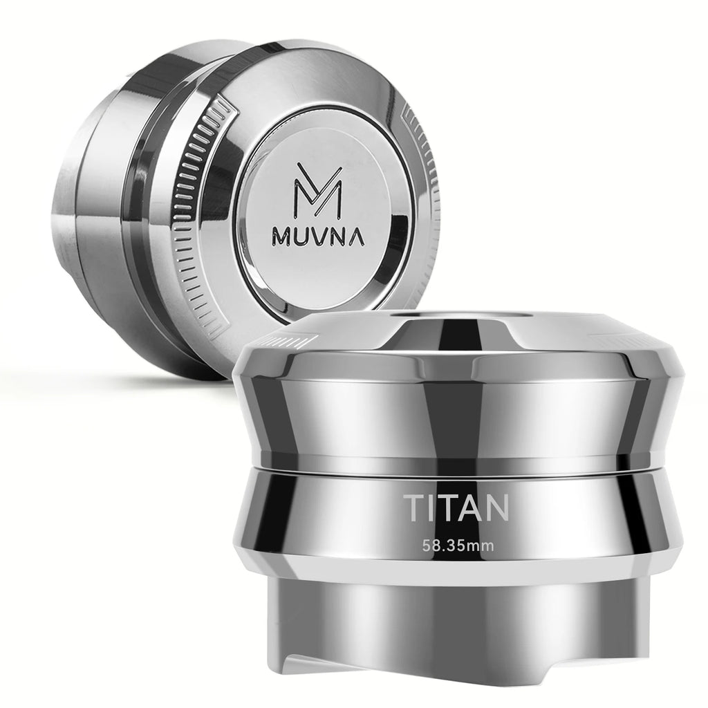 MUVNA 58.35mm Espresso Gravity Distributor Tool - Adaptive Coffee Distributor Leveler, Automatic Depth Setting Full-metal SUS304