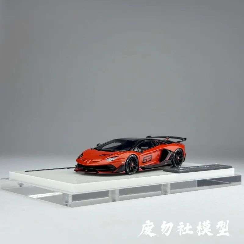 TARDIS 1:64 Scale Lamborghini Aventador SVJ Resin Car Model