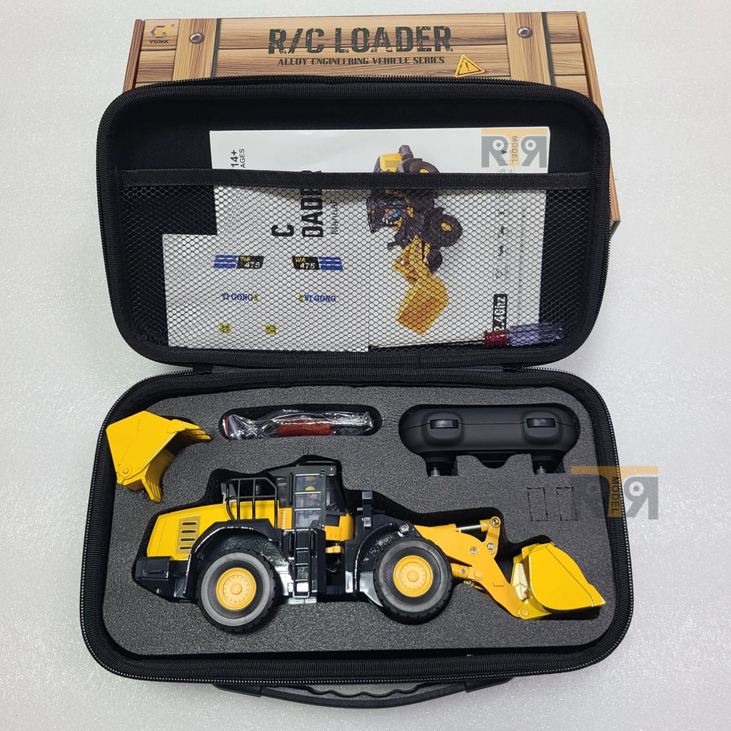 WA475 Loader 1/50 RC Loader RTR Version Mini Remote Control Car with Lights and Sound System Toy Gift Available in Stock