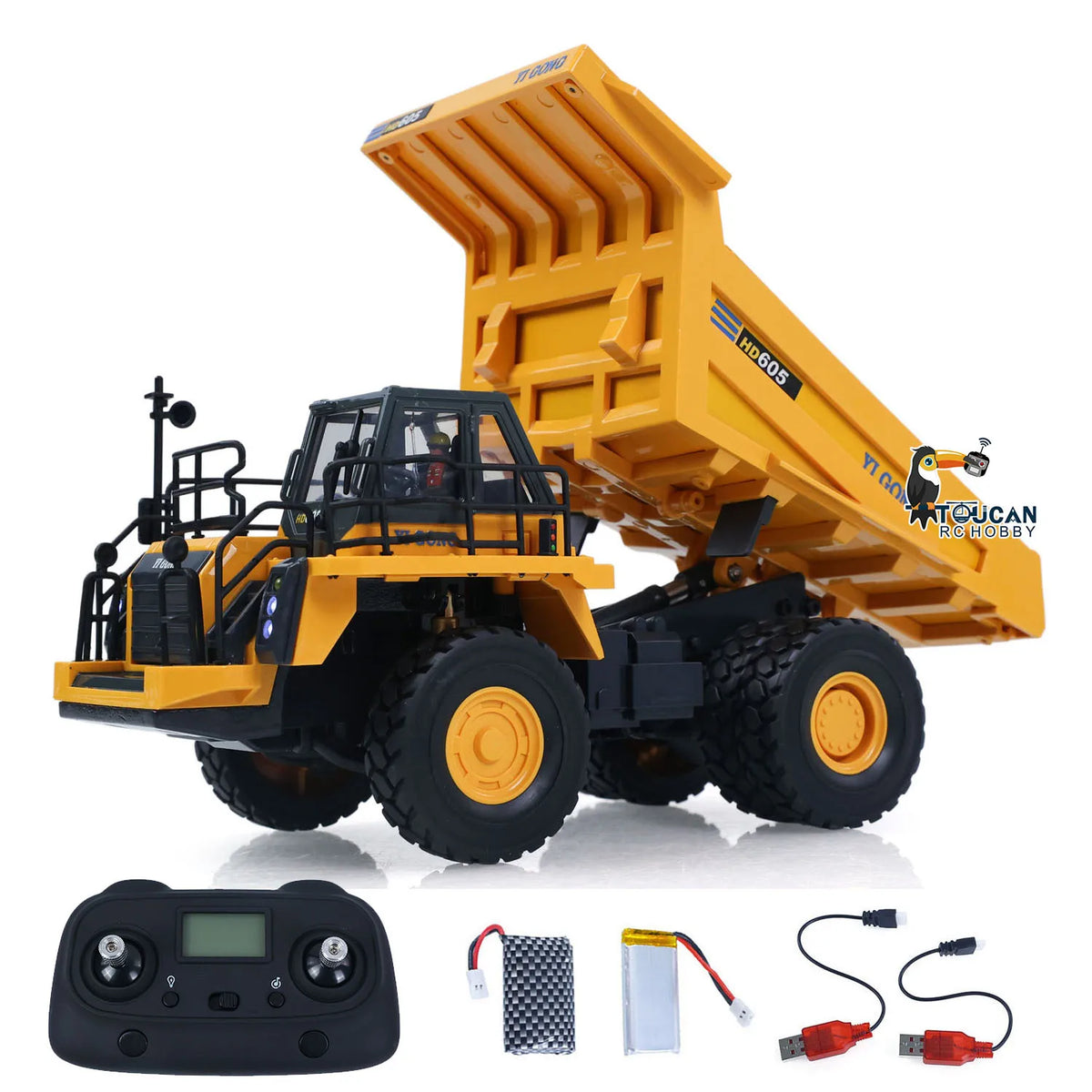 Remote Control Model 1/50 Loader Dump Mining Truck Electric Vibrating Sand Screener Road Roller Engineering Vehicle USB Cable