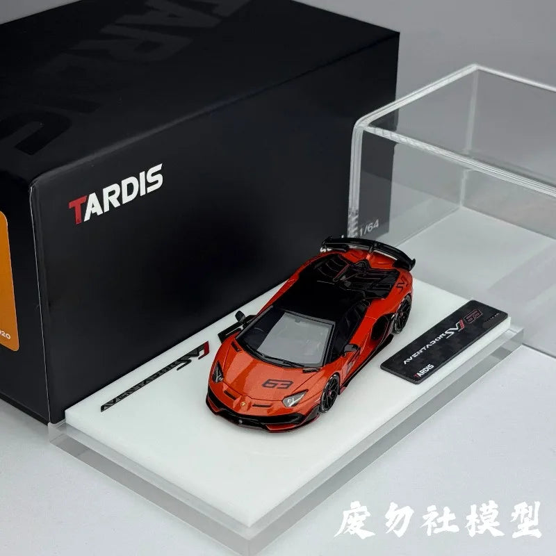 TARDIS 1:64 Scale Lamborghini Aventador SVJ Resin Car Model