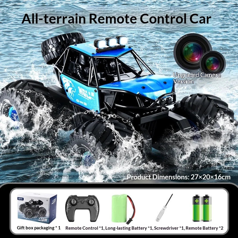 Amphibious Remote Control Car Alloy 4wd Off Road Climbing Vehicle With 8k Camera Water Land All Terrain Rc Truck For Adults 2026