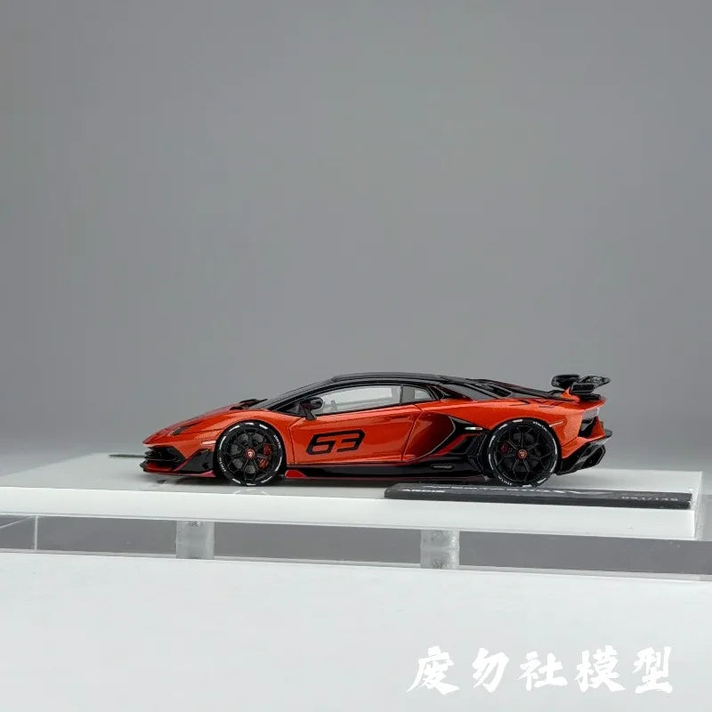 TARDIS 1:64 Scale Lamborghini Aventador SVJ Resin Car Model
