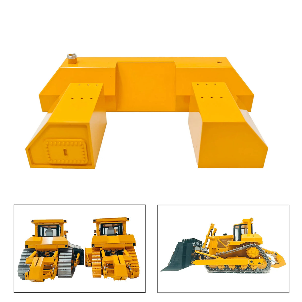 CNC Updated Spare Part Oil Tank Accessories for Toys JDM-98 RC Bulldozer Remote Control Dozer Trucks Cars Machine Vehicle Model