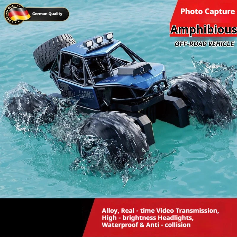 Amphibious Remote Control Car Alloy 4wd Off Road Climbing Vehicle With 8k Camera Water Land All Terrain Rc Truck For Adults 2026