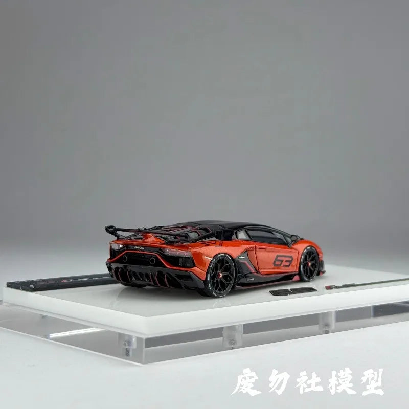 TARDIS 1:64 Scale Lamborghini Aventador SVJ Resin Car Model