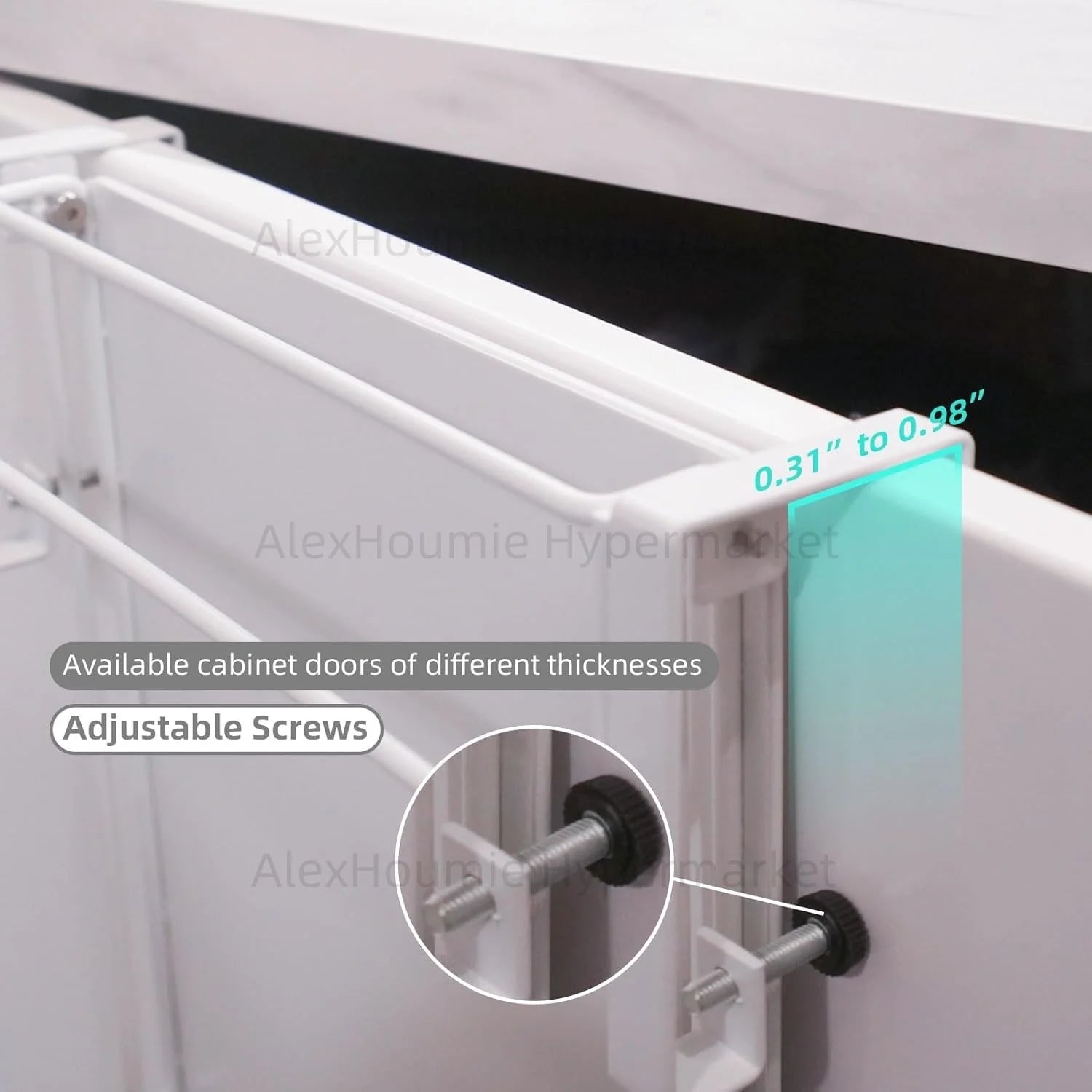 Viral Space-Saving Hack! Stainless Steel Foldable Magic Shelf - Cabinet Door Organizer, Countertop Expander & Multi-Functional