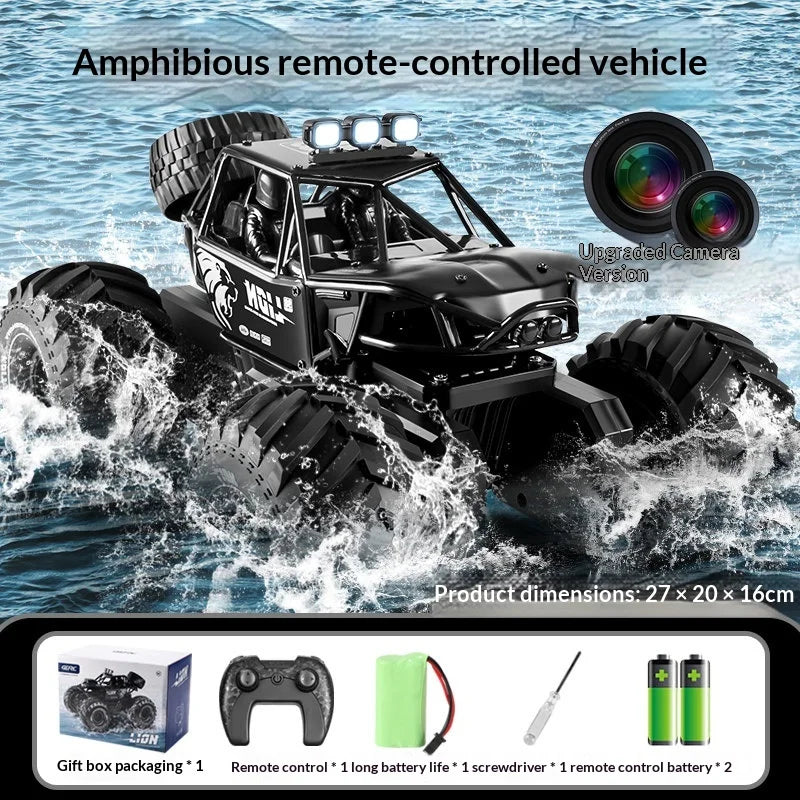 Amphibious Remote Control Car Alloy 4wd Off Road Climbing Vehicle With 8k Camera Water Land All Terrain Rc Truck For Adults 2026