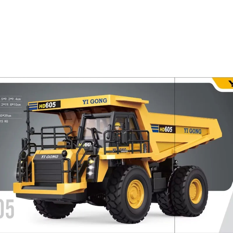 New 1/50 Mini RC Excavator Loader Vibrating Sand Sieve Machine Dumper Remote Control Cars Model Engineering Vehicle Model