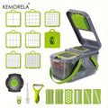 A Set Of 22-Piece Vegetable Cutter, Multifunctional Fruit Vegetable Cutter, Manual Food Grater, Container Vegetable Cutter