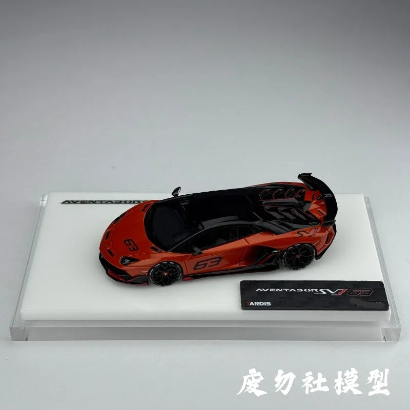 TARDIS 1:64 Scale Lamborghini Aventador SVJ Resin Car Model