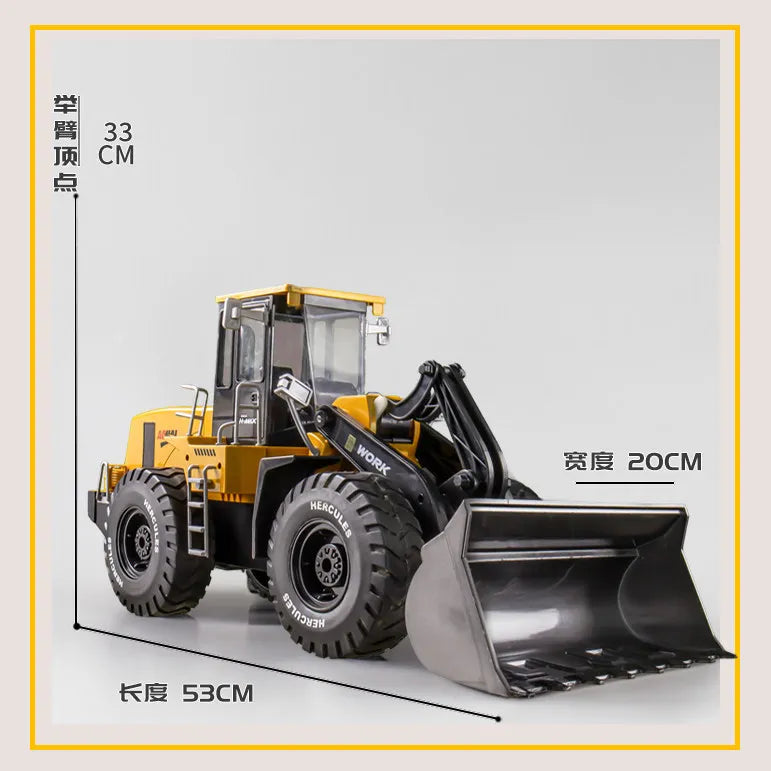 Hercules Remote Control Toy Oversized Alloy Bulldozer Electric Engineering Loader Outdoor Play For Adult Hobby Enthusiasts
