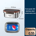 304 Stainless Steel Lunch Box Travel Leakproof Bowls Home Containers Microwave Heating Lunchboxs  Big Capacity Food Lunchbox