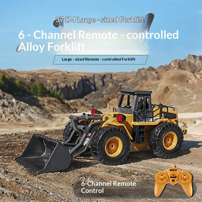 Hercules Remote Control Toy Oversized Alloy Bulldozer Electric Engineering Loader Outdoor Play For Adult Hobby Enthusiasts