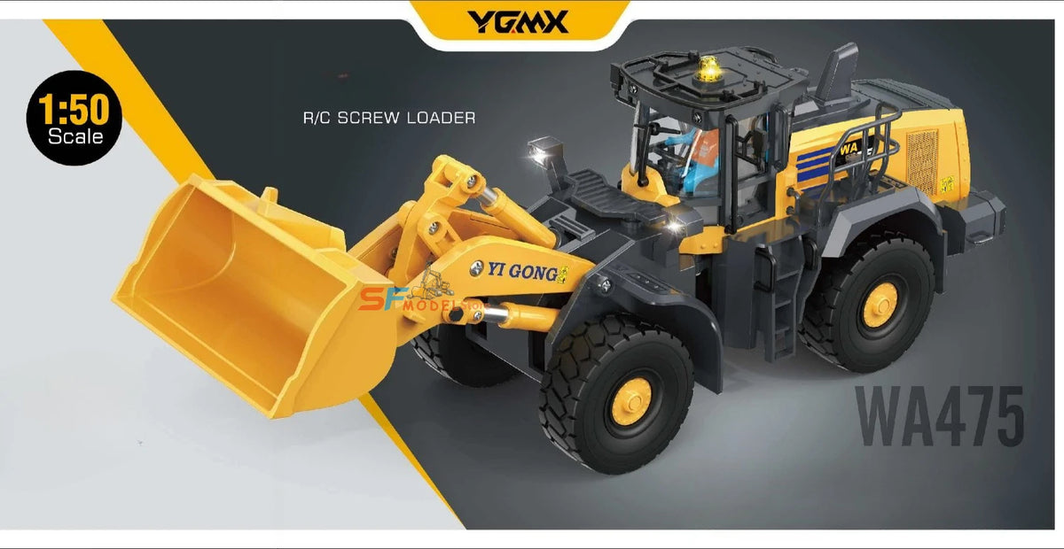 2026 New Yi Gong 1/50 RC Loader Dump Truck Excavator Sand Screener Road Roller Mini Engineering RC Car Electric Toy Gift