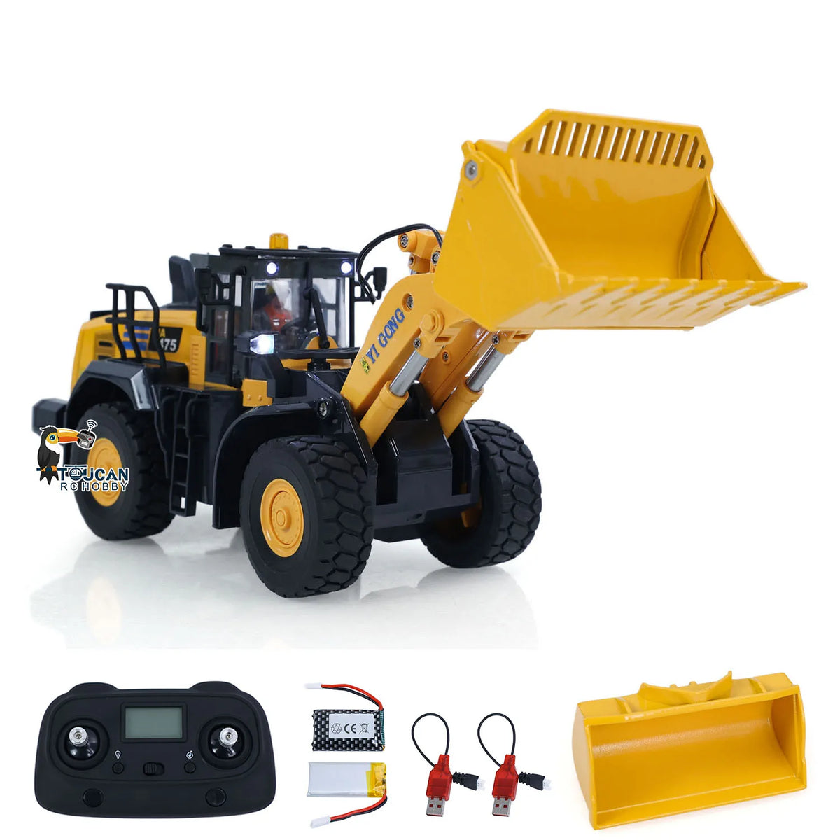 Remote Control Model 1/50 Loader Dump Mining Truck Electric Vibrating Sand Screener Road Roller Engineering Vehicle USB Cable