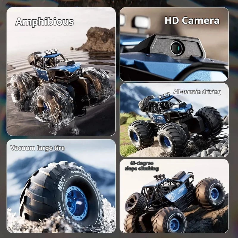 Amphibious Remote Control Car Alloy 4wd Off Road Climbing Vehicle With 8k Camera Water Land All Terrain Rc Truck For Adults 2026